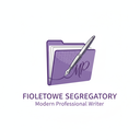 Fioletowe Segregatory