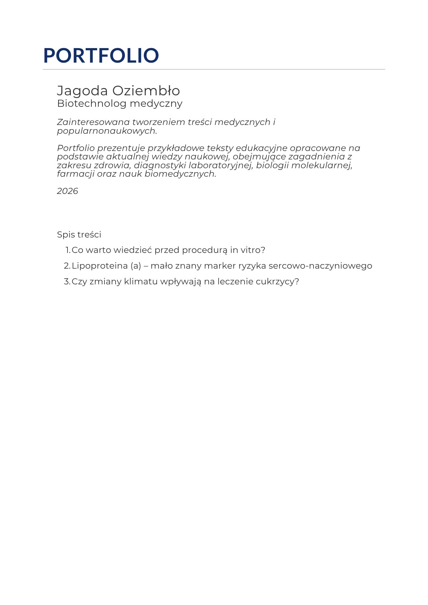 Portfolio item