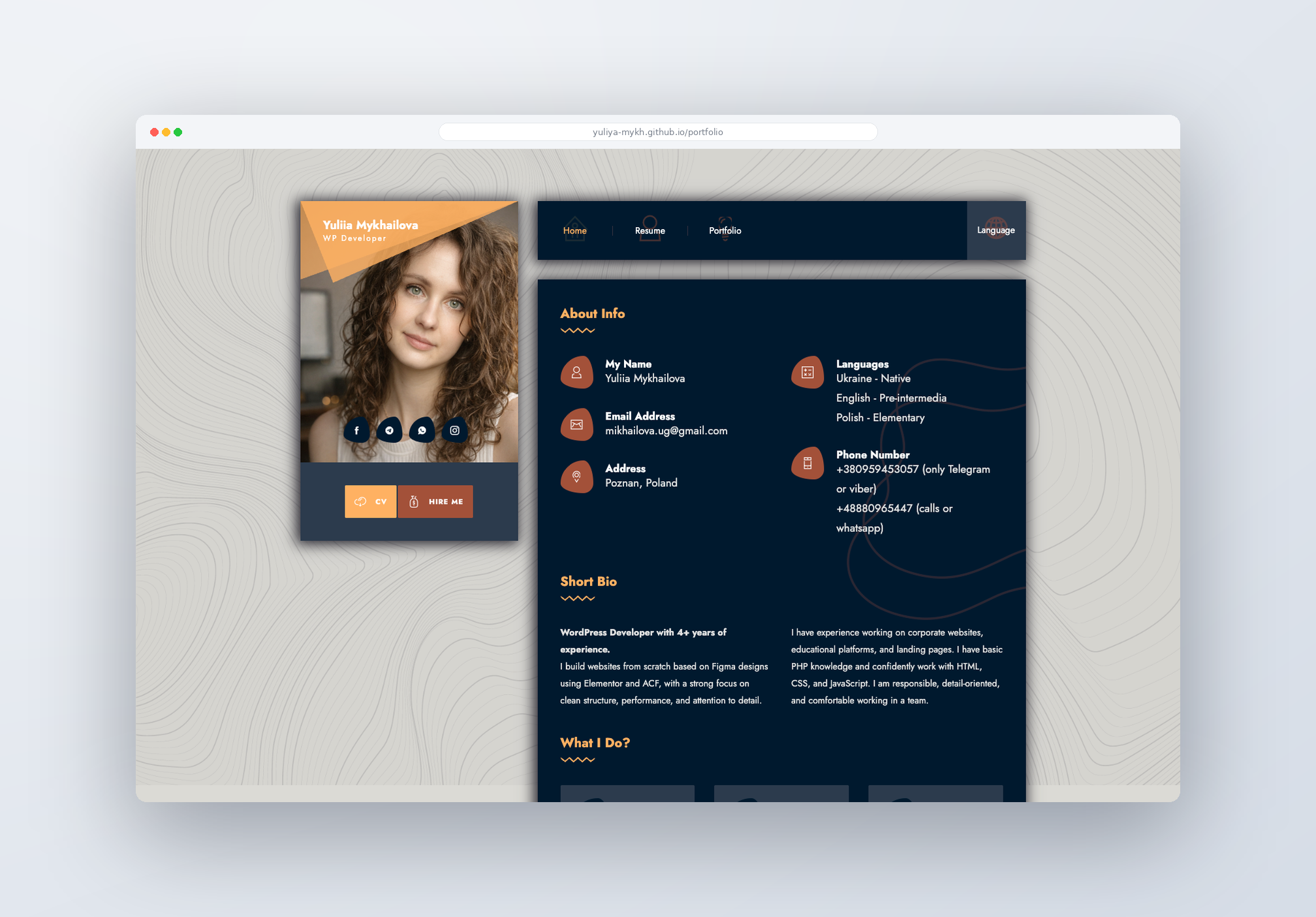 Portfolio item