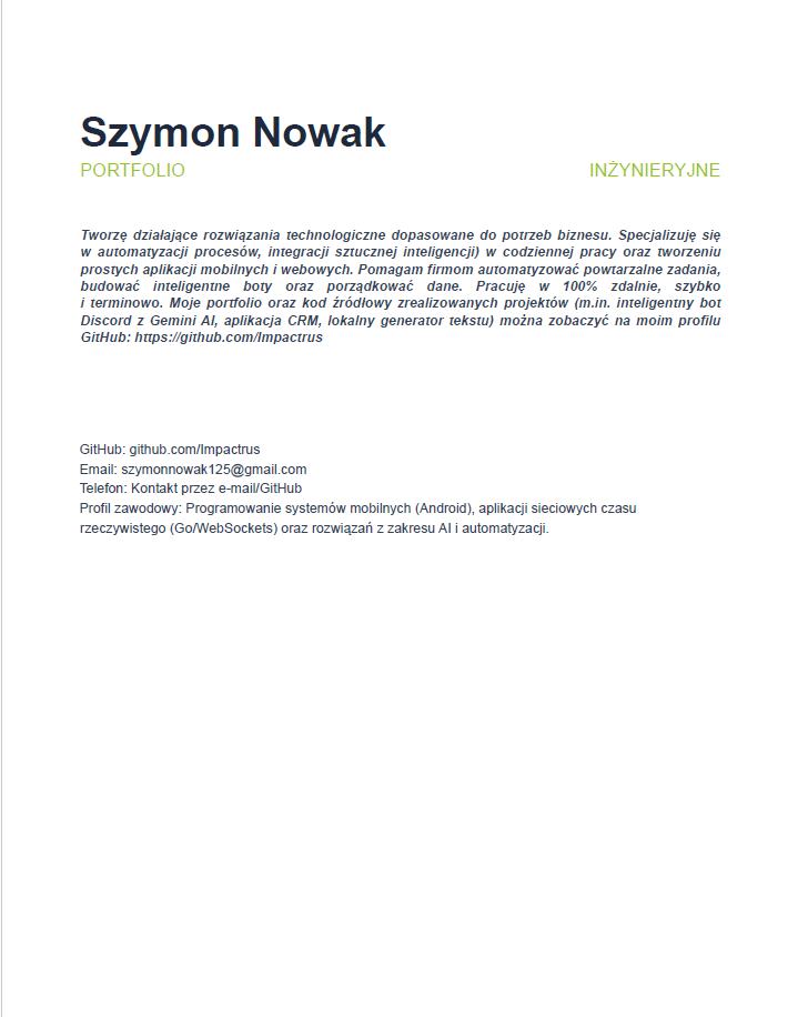Portfolio item