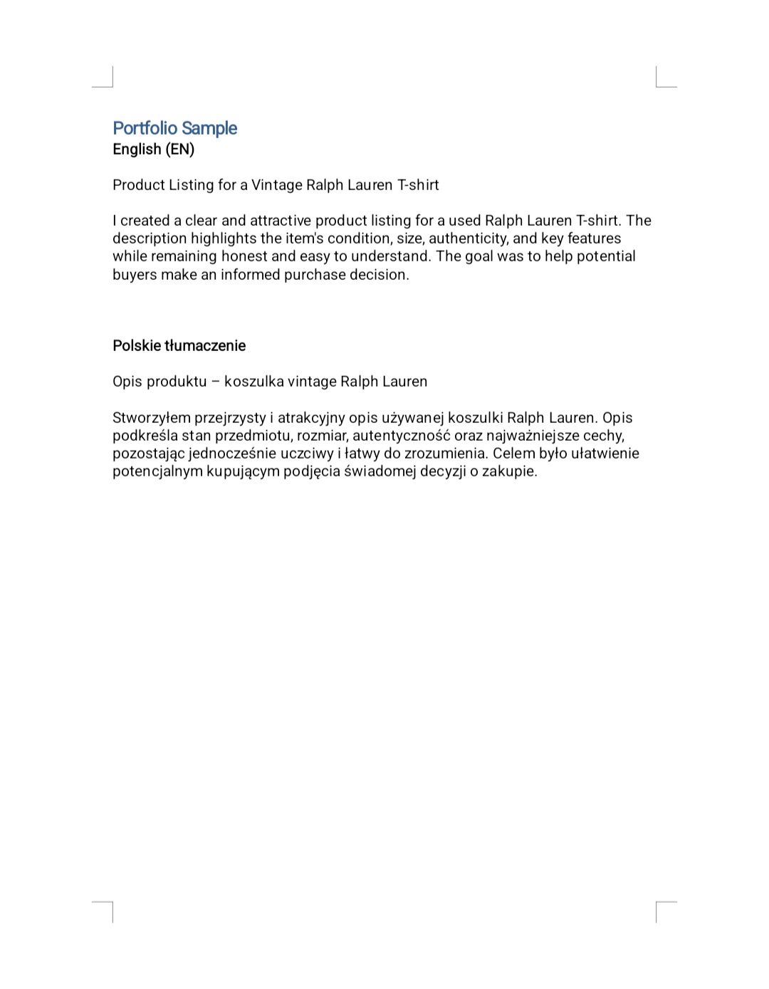 Portfolio item