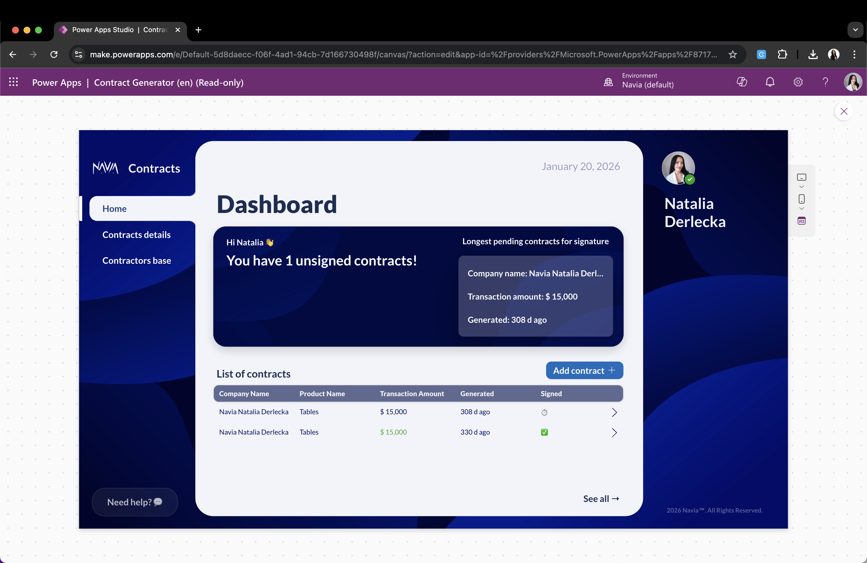 Portfolio item