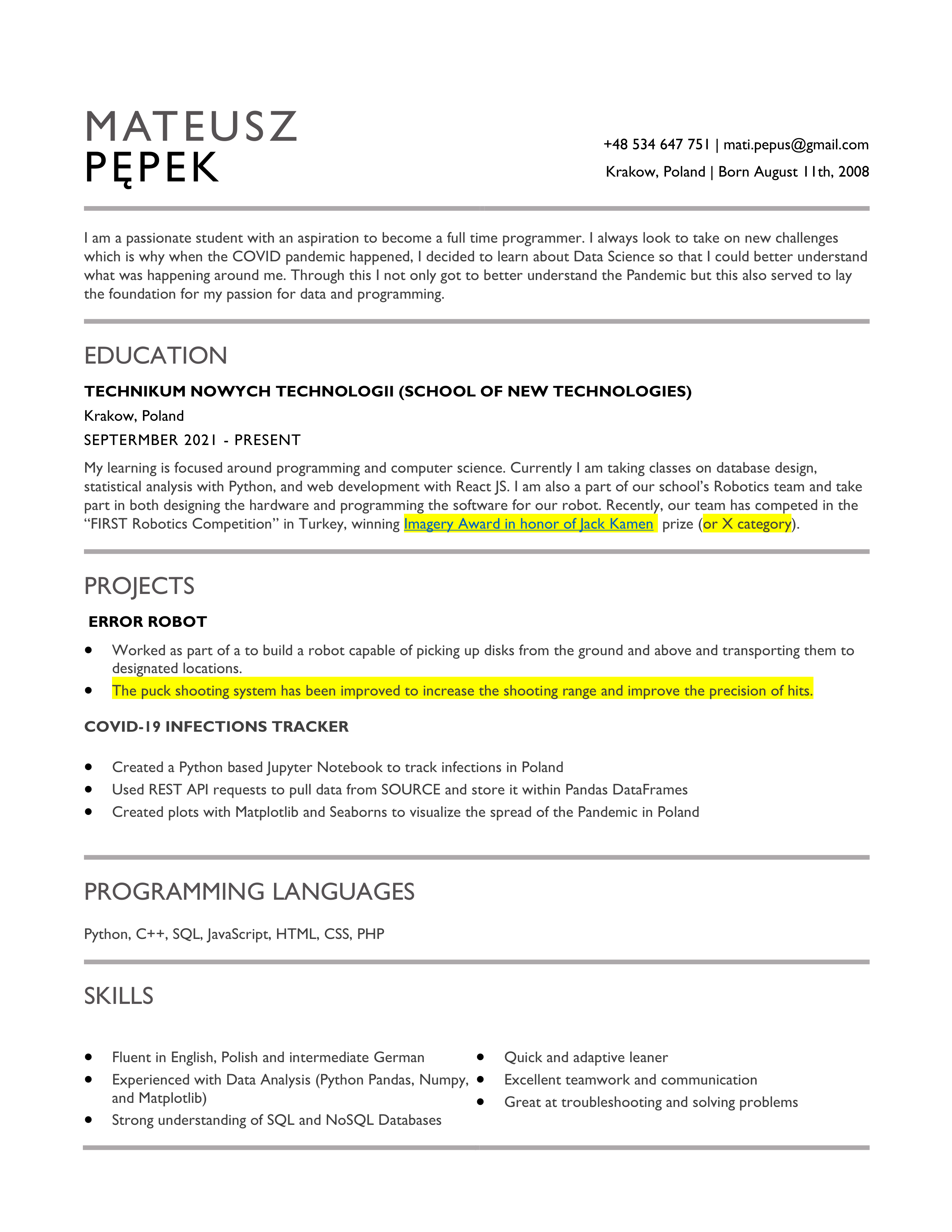 Portfolio item
