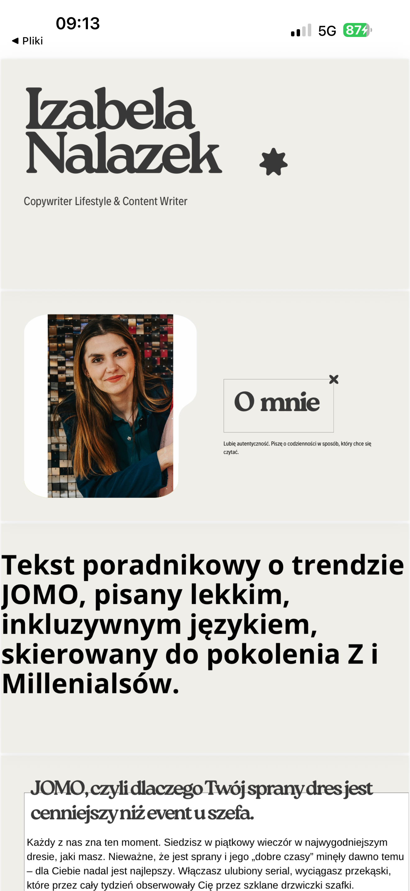 Portfolio item